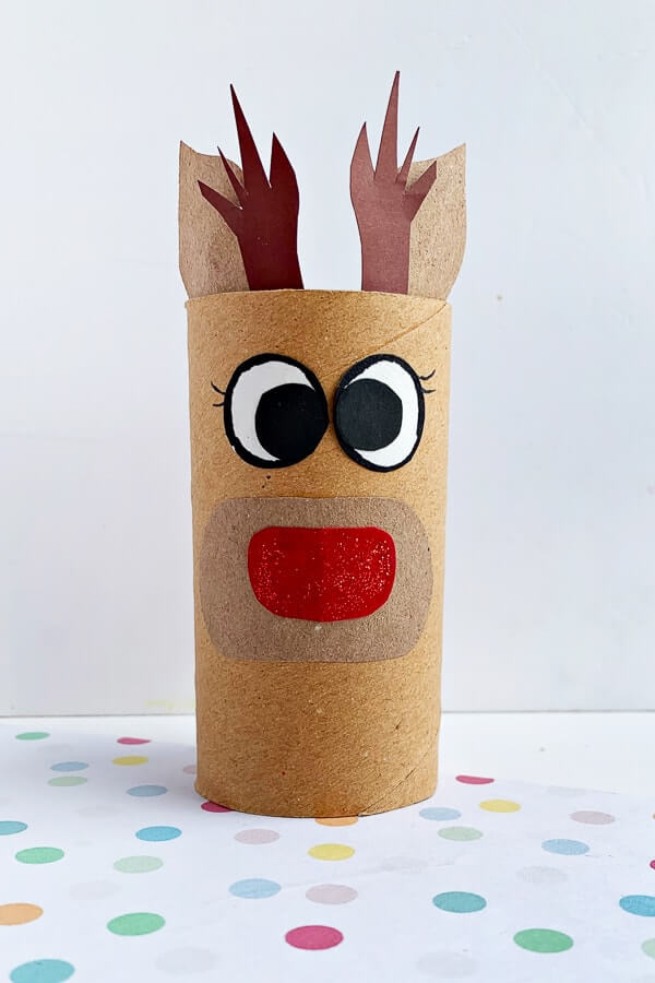 Cute Toilet Paper Roll Reindeer Craft Idea For KidsUpcycled Winter Crafts