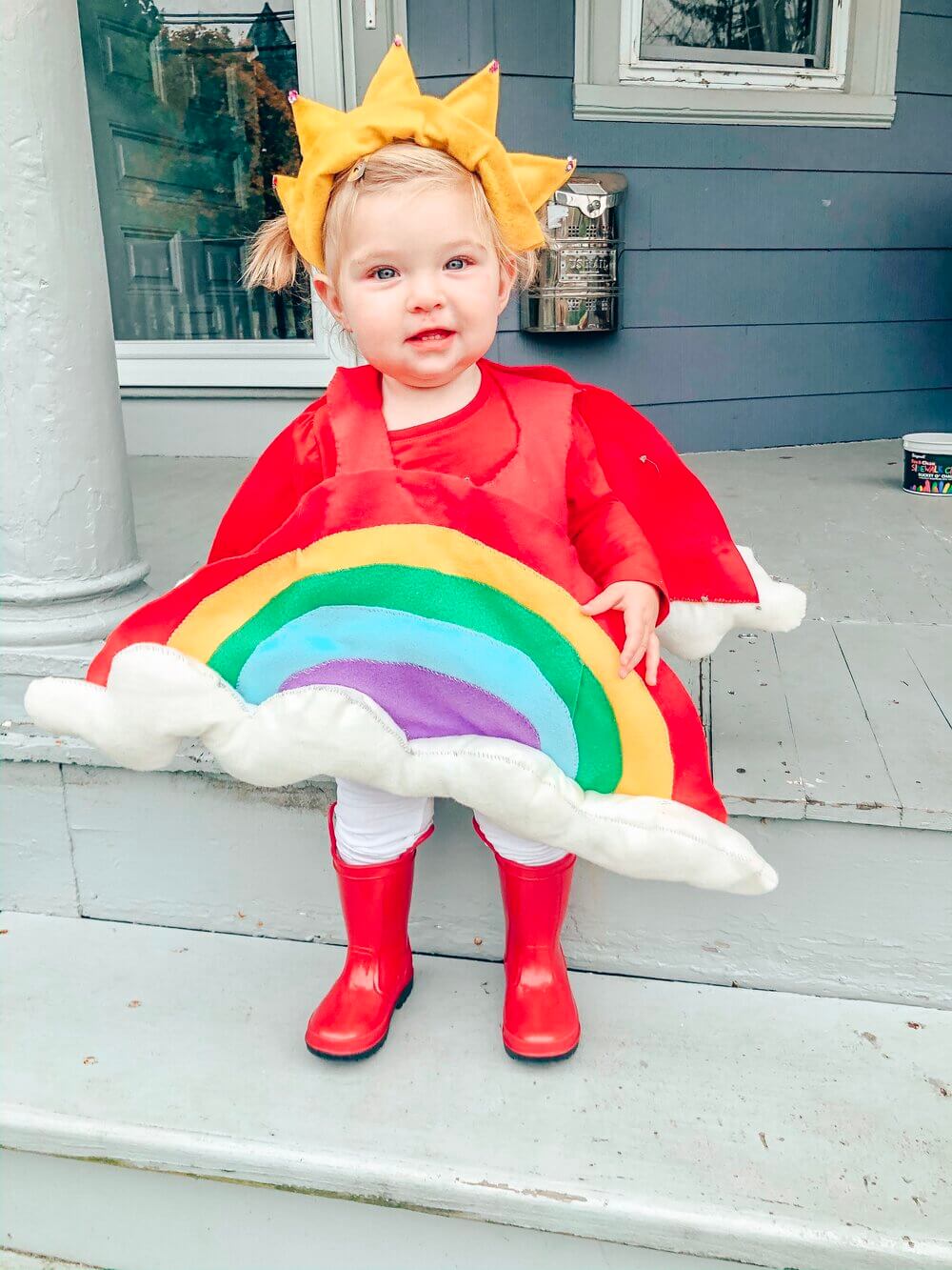 Cutest Rainbow Dress For Toddler Girl