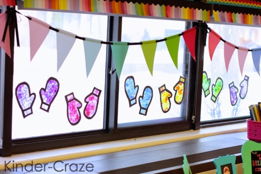 Decorate Your Window With Stained Glass Mitten Craft