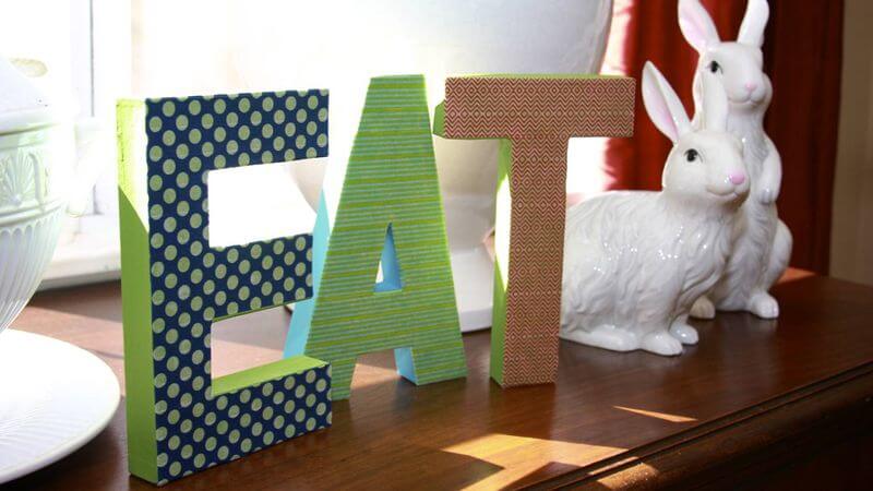 Decorative Letter Craft Using Washi Tape
