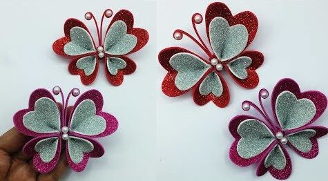 DIY Amazing Glitter Foam Sheet Butterfly Craft Glitter Foam Sheet Crafts Ideas