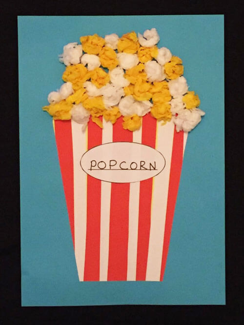 DIY Awesome Popcorn Craft Ideas For Preschoolers