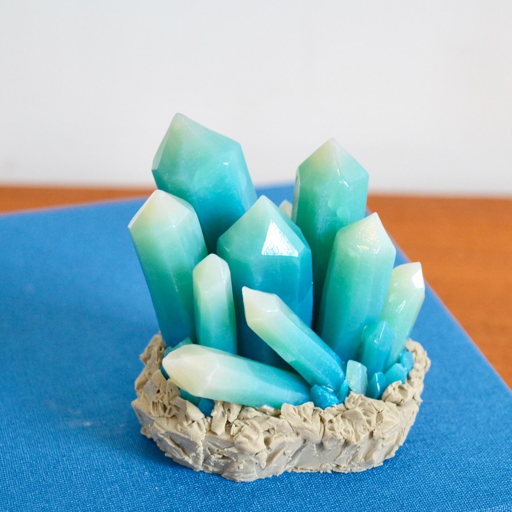 DIY Beautiful Clay Crystals Craft Idea