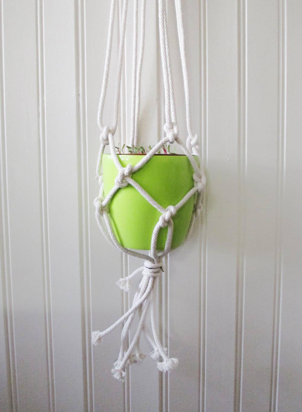 DIY Beautiful Macrame Pot Holder Design Using Ropes
