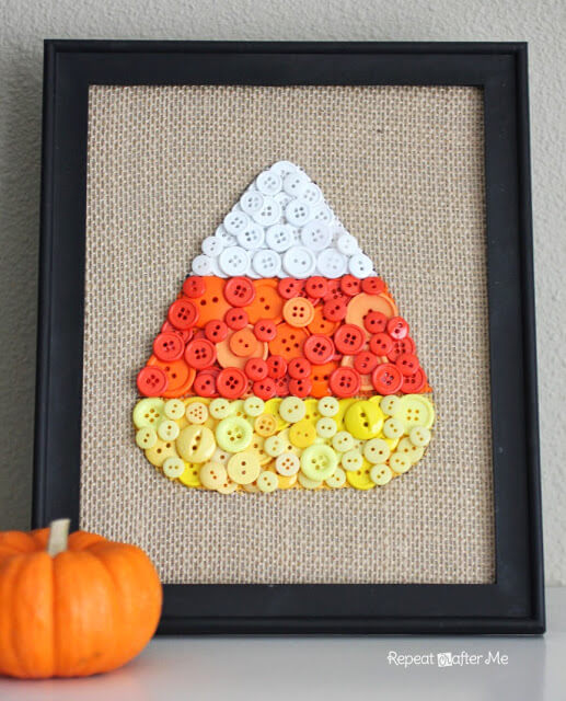 DIY Candy Cone Button Art & Craft Idea For Fall Decor Fall Button Crafts(19 images)