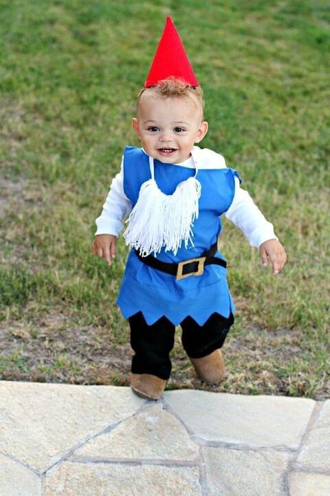 DIY Cute Garden Gnome Dress For Toddlers To Make At Home Christmas Costume DIY Ideas for Kids