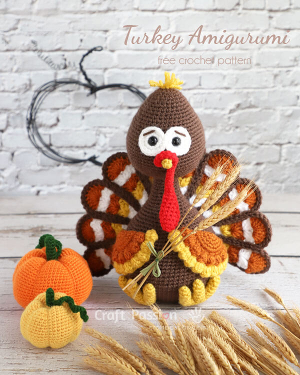 DIY Cute Turkey Amigurumi Pattern Using Crochet Crochet Patterns for Thanksgiving