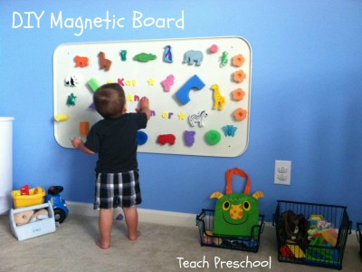 DIY Easy Magnetic Board Activity Idea Magnetic Activity Board for Kids