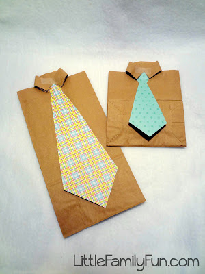 DIY Father's Day Craft Idea Using Paper Bag For Kindergartners
