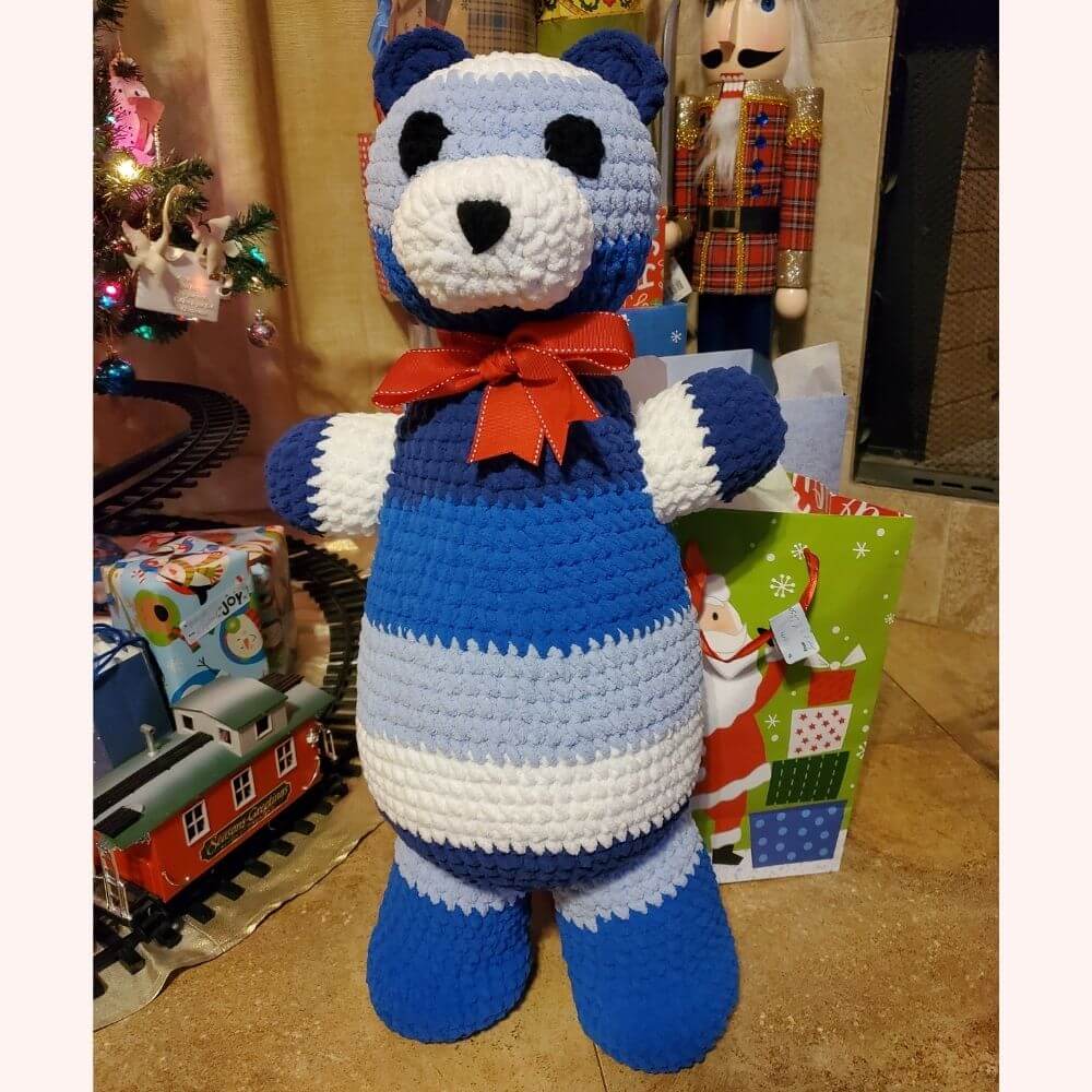 DIY Handmade Blanket Yarn Teddy Bear