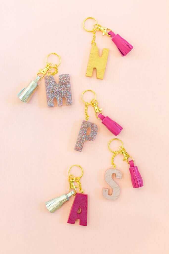 DIY Monogrammed Keychain Crafting Idea Using Polymer Clay Polymer Clay Ideas and Projects