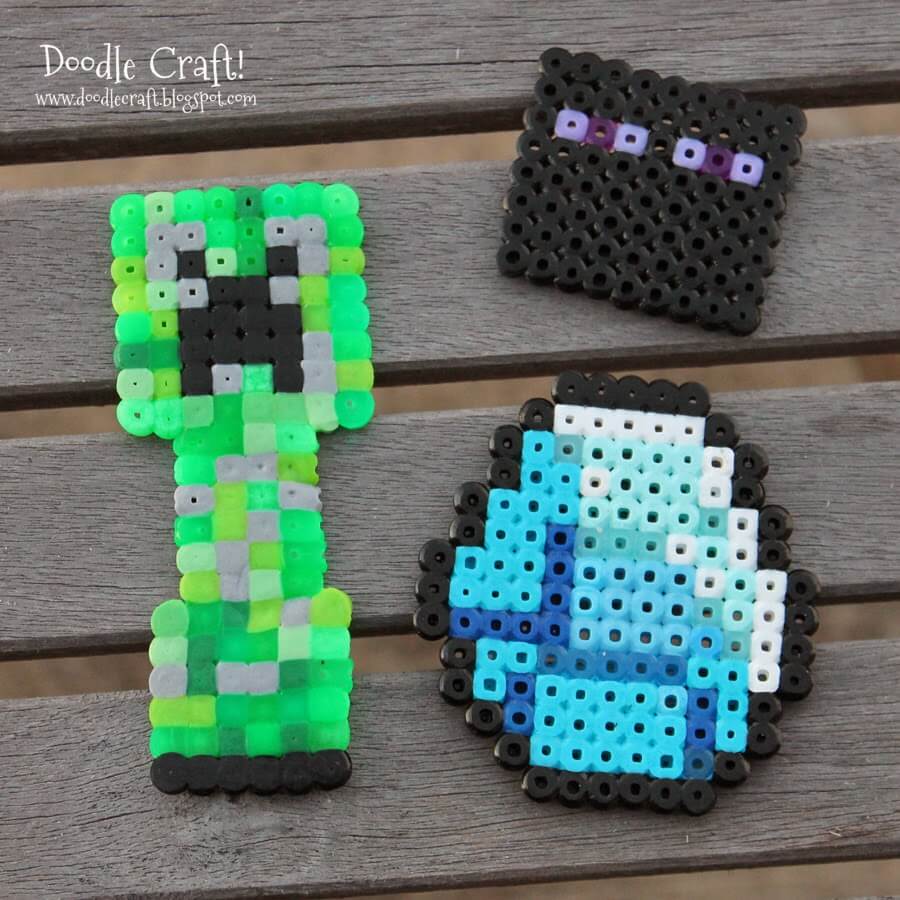 DIY Perler Beads Minecraft For Kids
