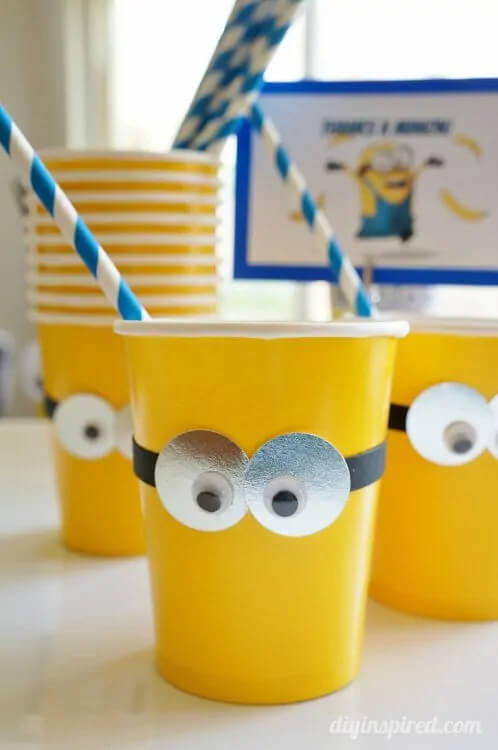 DIY Pretty Minion Craft For PartiesMinions Paper Cup Crafts 