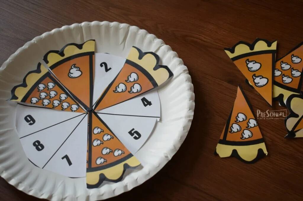 DIY Pumpkin Pie Counting Craft Activity At Home