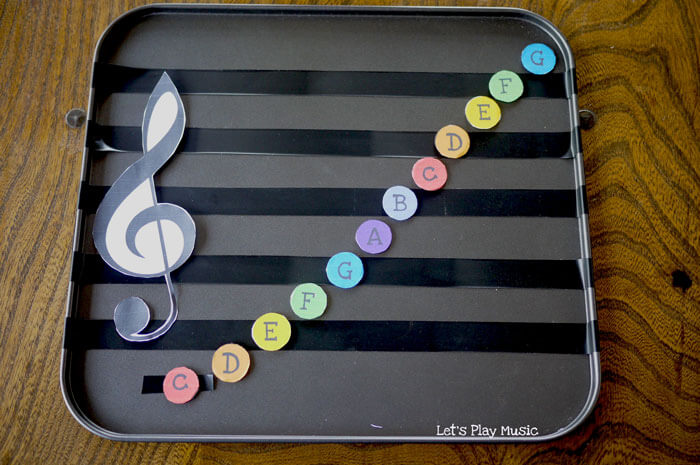 DIY Simple Magnet Music Note Activity Idea For Kids Fun Ways To Play With Magnets 