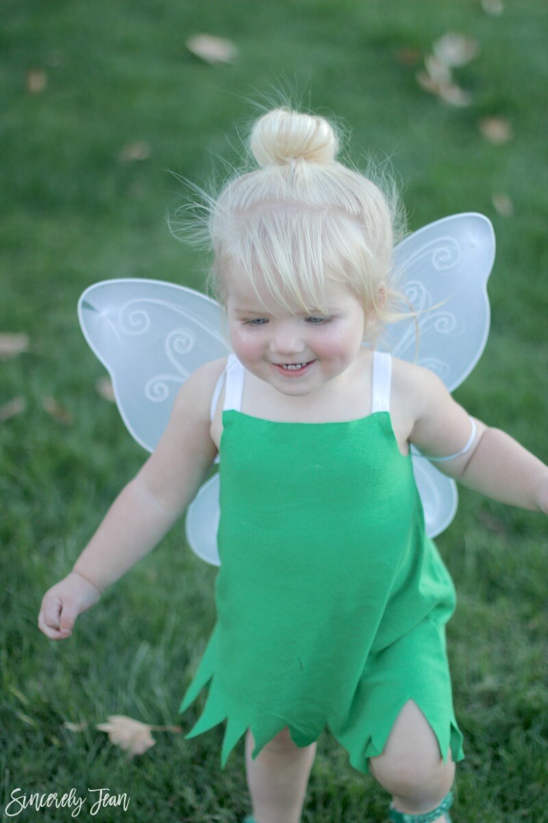 DIY Simple To Make Toddler Tinker Bell Costume Ideas