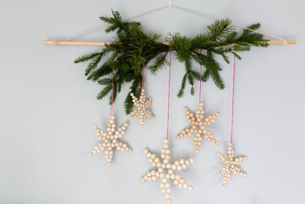 Easy Wooden Beads Craft For Christmas