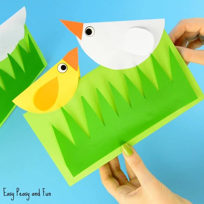 Diy Spring  Paper Chick Craft For Kids Baby Chick Crafts For Kids