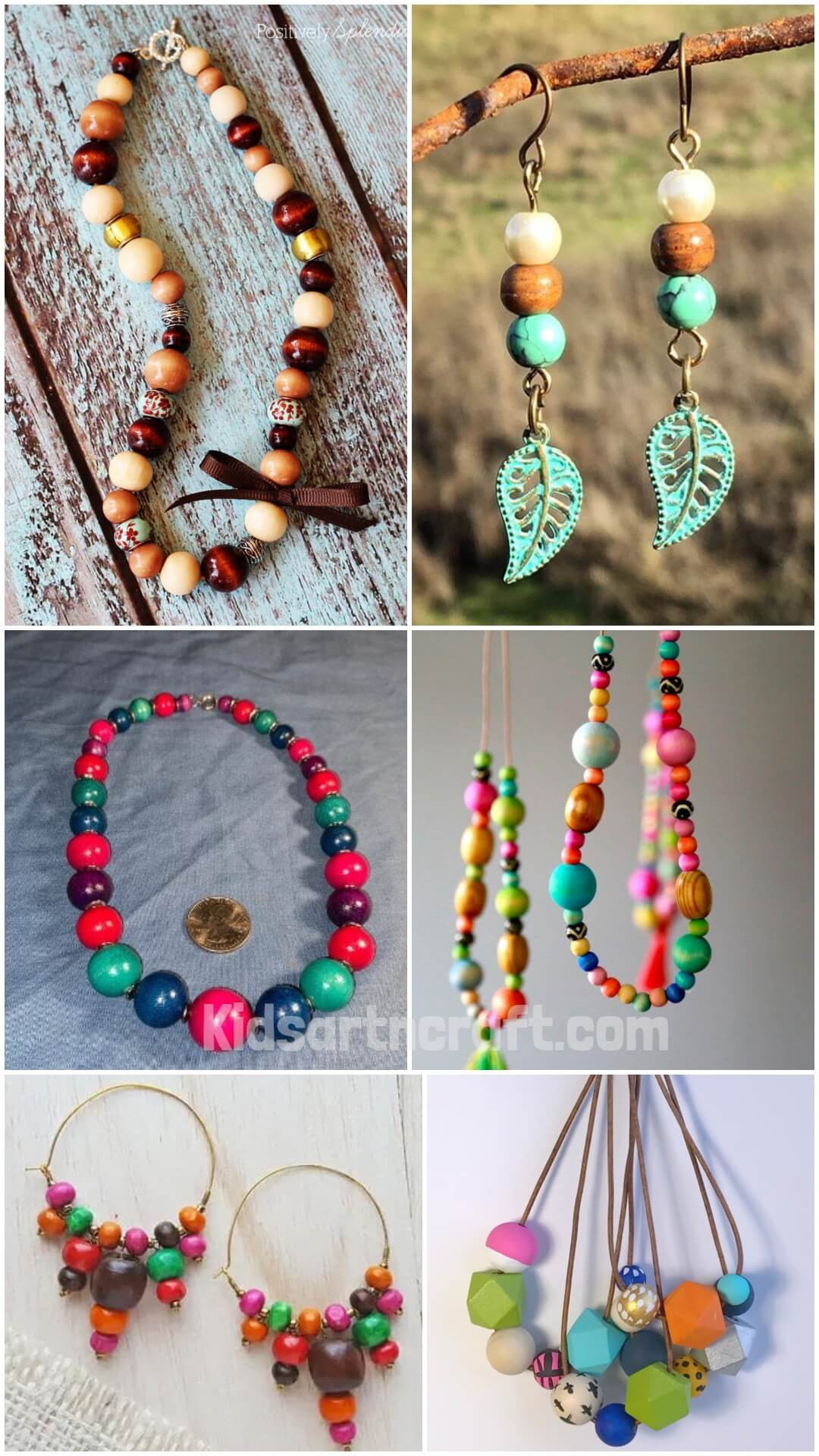 DIY Wooden Bead Jewelry Crafts