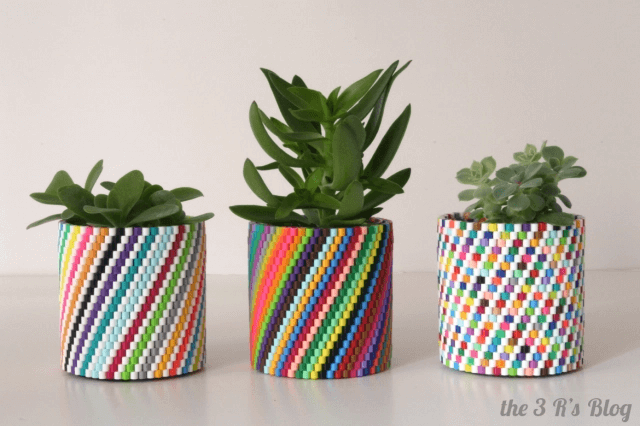 DIY Woven Bead Planter Decoration Craft At Home