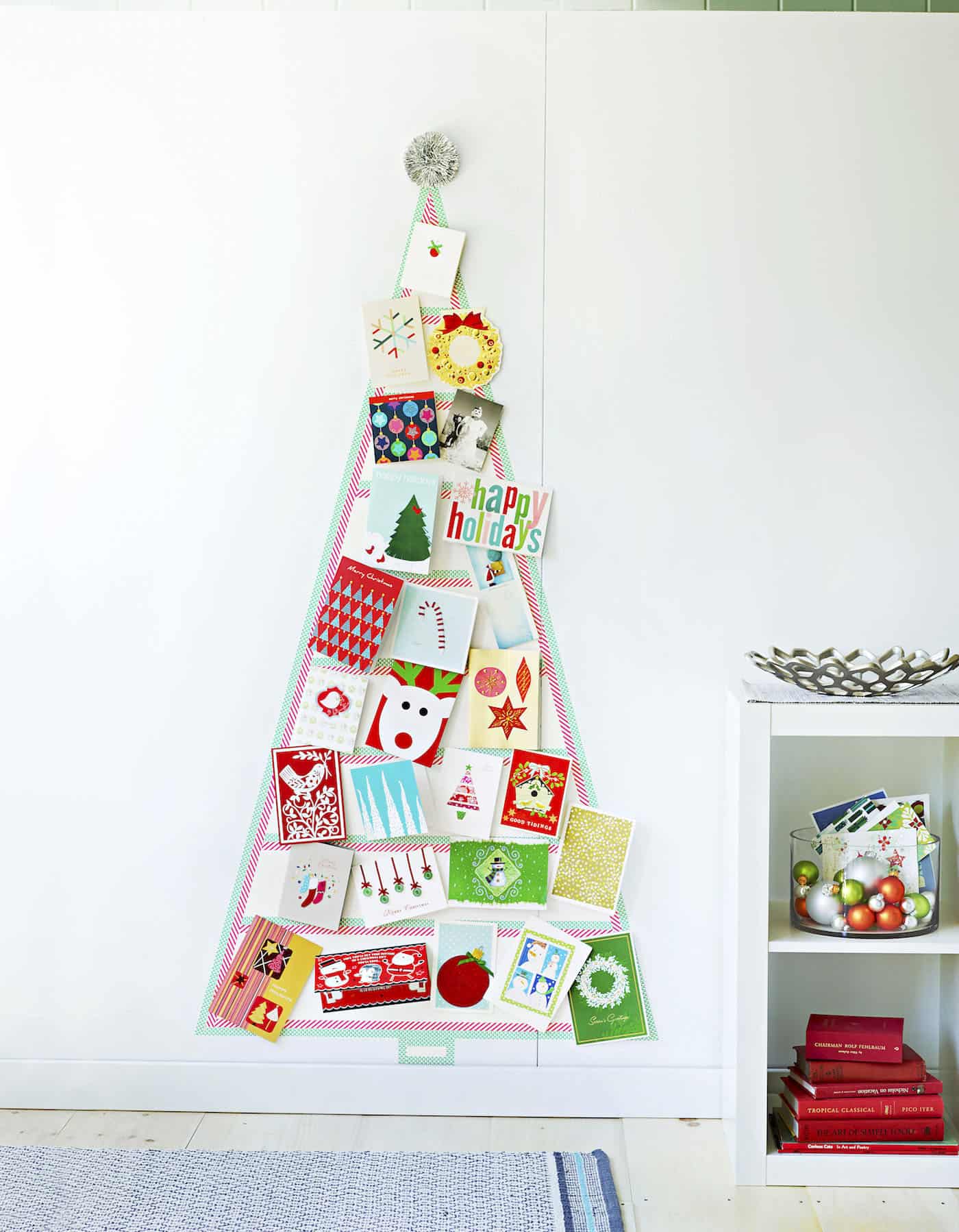 DIY X-mas Cards Tree Craft For Wall Decoration DIY Washi tape Christmas Tree craft for kids