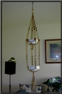 Easy 2-Tiers Macrame Plant Hanger Crafting Idea