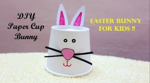 Easy And Simple Paper Cup Easter Bunny Craft For Preschoolers