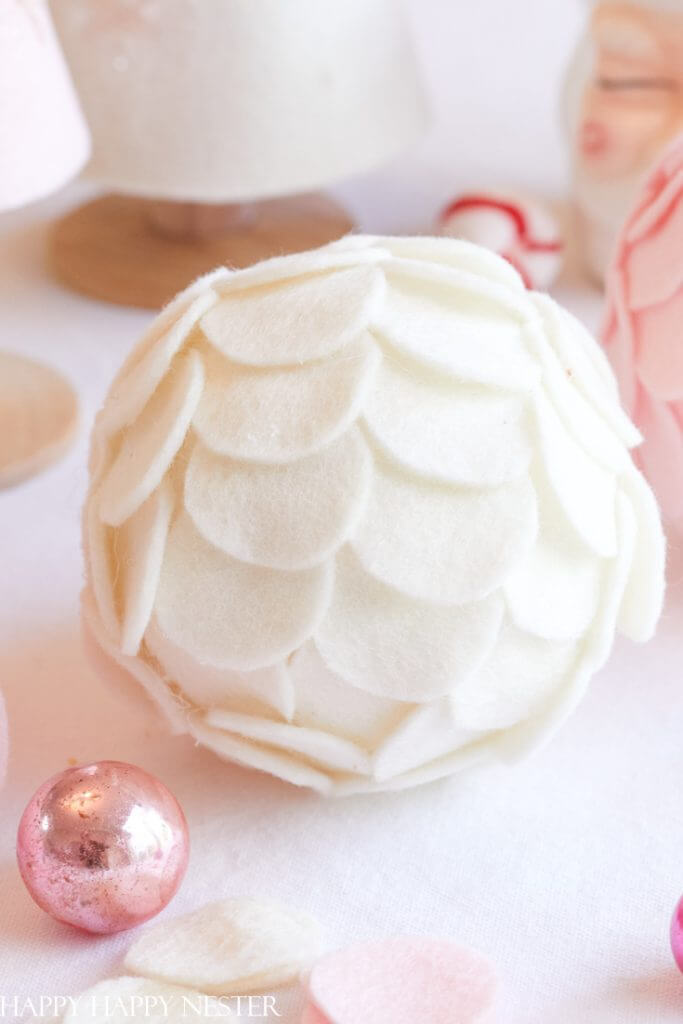 Easy & Simple Styrofoam Ball Christmas Ornament Craft Idea Styrofoam Balls Crafts &amp; Ornaments for Christmas