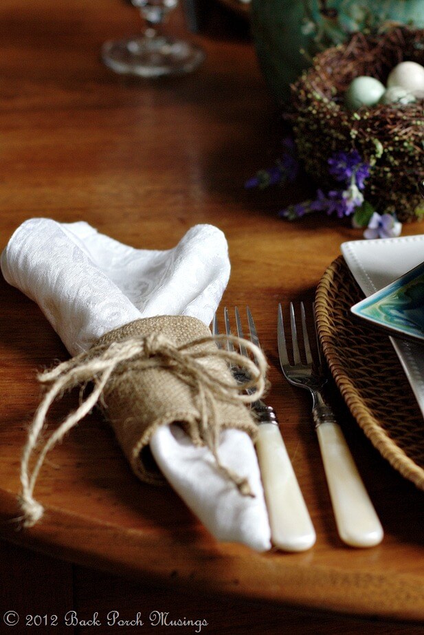 Easy & Simple Thanksgiving Napkin Ring Craft With Burlap Thanksgiving Napkin Rings