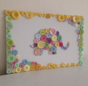 Easy Button Elephant Craft For Kindergartners