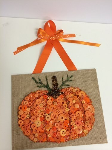 Easy Button Pumpkin Craft Idea For Halloween