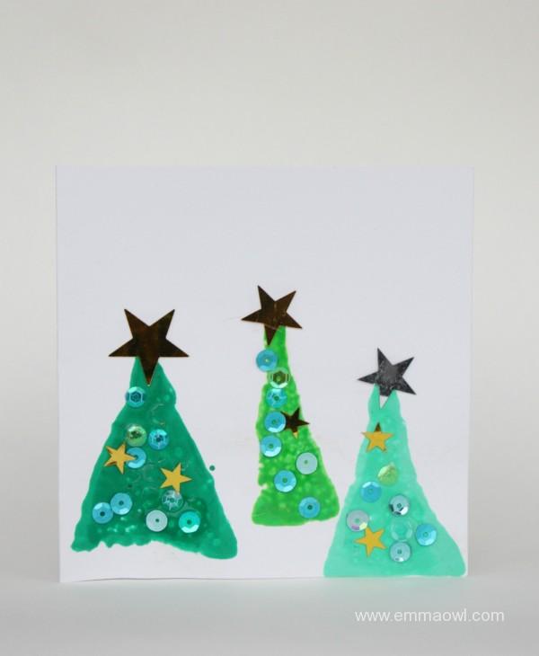 Easy Christmas Tree Sponge Painting For ToddlersChristmas Easter Sponge Paintings