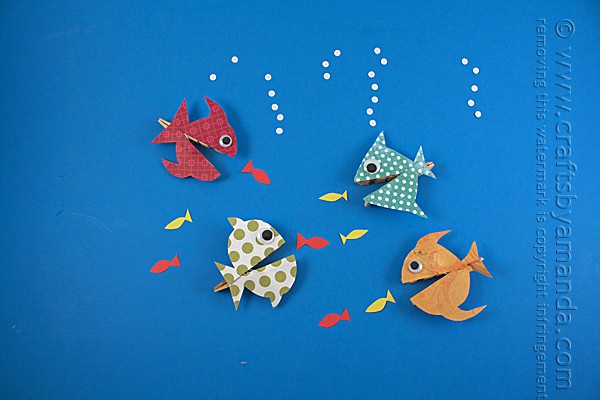 Easy Clothespin Fish Craft For Preschoolers