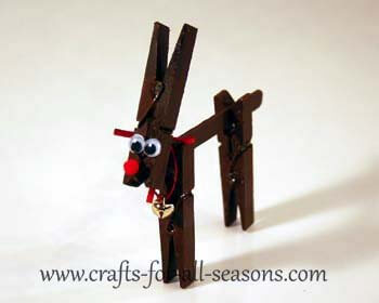 Easy Clothespin Reindeer DIY Craft For Toddlers