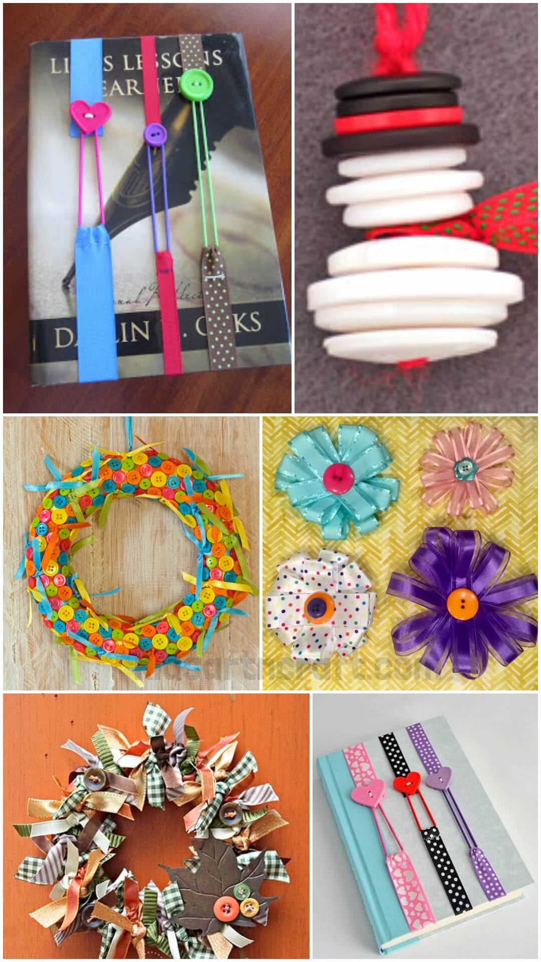 Easy Crafts With Buttons & Ribbons