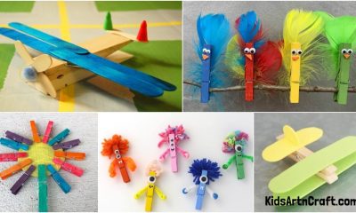 Easy Crafts With clothespins For Kids