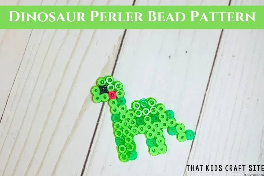 Easy Dinosaur Animal Perler Bead Pattern Craft For KidsEasy Perler Bead Patterns Anyone Can Do