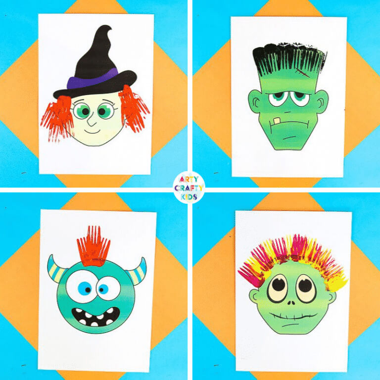 Easy Halloween Characters Fork  Painted Crafts Ideas