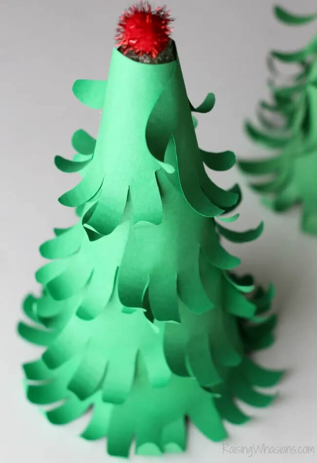 Easy handprint Christmas Tree Craft Idea For Preschoolers