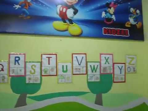 Easy Letter template Decoration Idea For Playgroup Kids Classroom decoration for play group