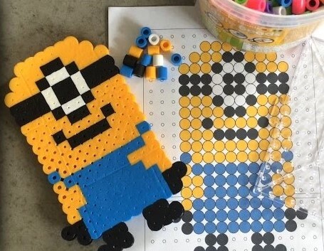 Easy Minion Perler Beads Craft With Printable Template Cool Minion Perler Bead Patterns