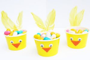 Easy Paper Cup Easter Chick Basket Crafts for Kids