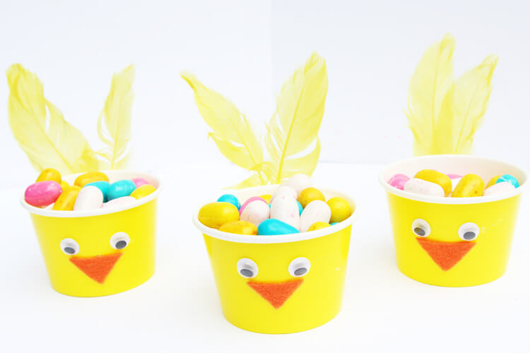Easy Paper Cup Easter Chick Basket Crafts for Kids Easter Chick Basket Crafts for Kids