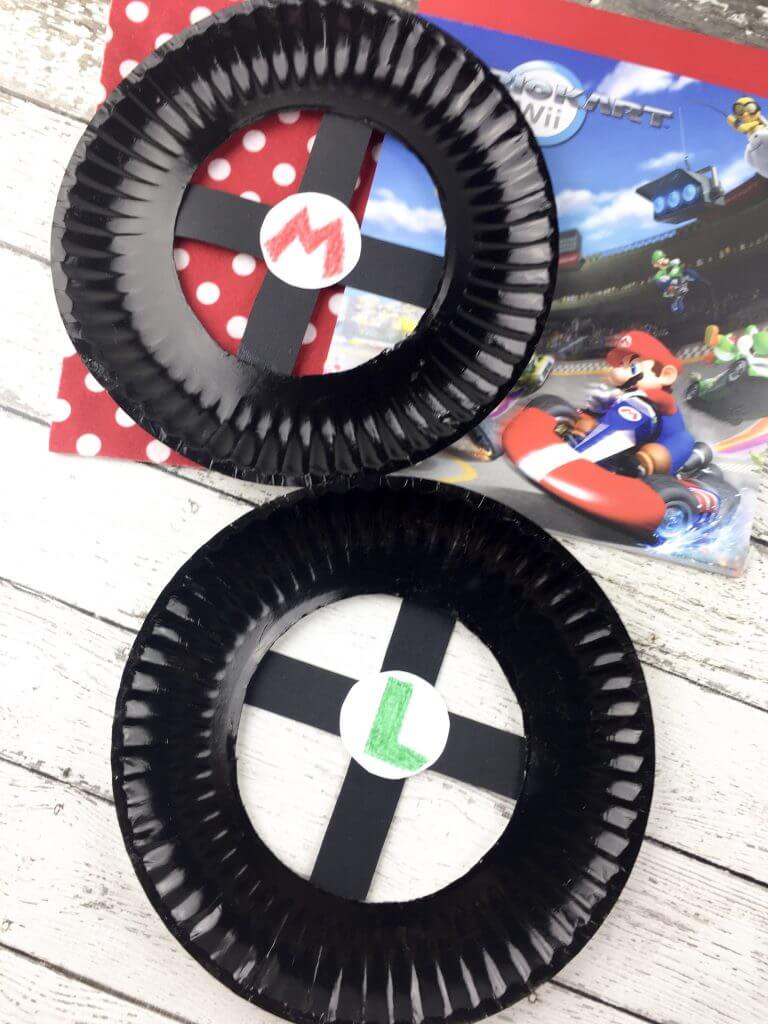 Easy Paper Plate Super Mario Kart Crafts and Activities for Kids