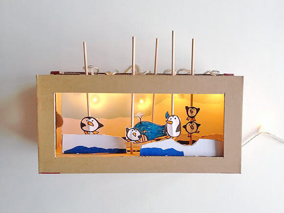 Easy-Peasy Arctic-Themed Shoebox Upcycling Craft For KidsUpcycled Winter Crafts