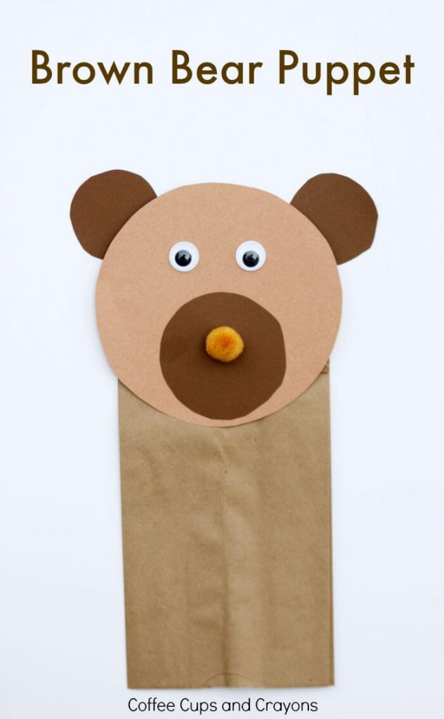 Easy-Peasy Bear Puppet Craft Idea Using Paper Bag