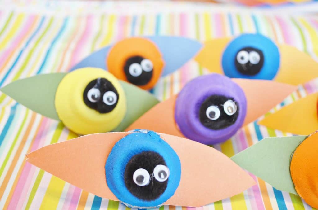 Easy-Peasy Bug Spring Craft With Old Egg Carton