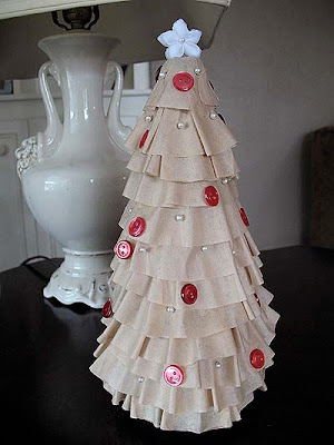 Easy-Peasy Coffee Filter Christmas Tree Craft Idea