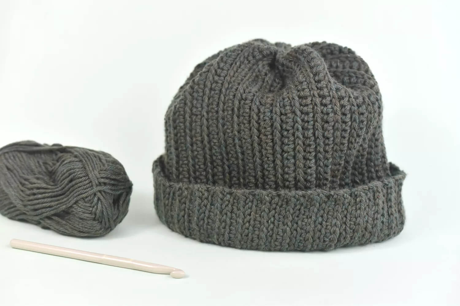 Easy-Peasy Men's Crochet Pattern Winter Hat Idea Winter Hat Crafts For Adults