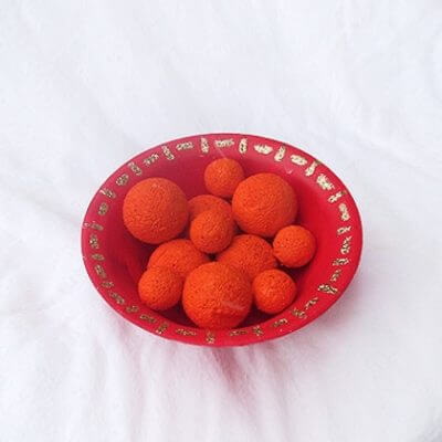 Easy-Peasy Styrofoam Chinese Orange Tray Craft For Kids